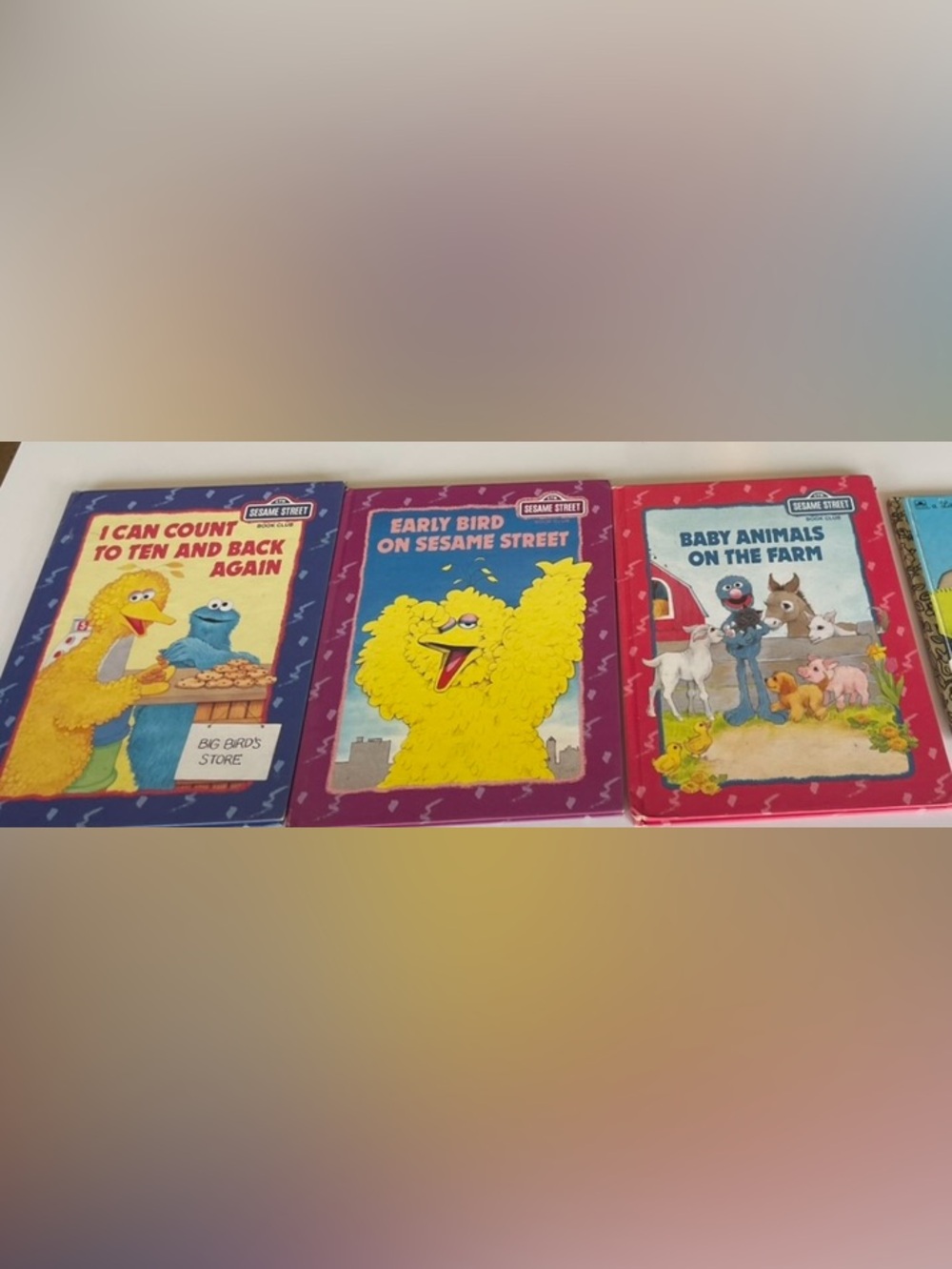 Sesame Street hardcover book lot of 3